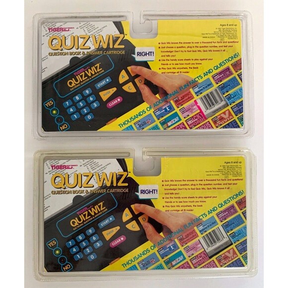 Tiger Electronics Quiz Wiz & 2 New Cartridges Box Office Hits/ Soap Opera - Picture 5 of 9